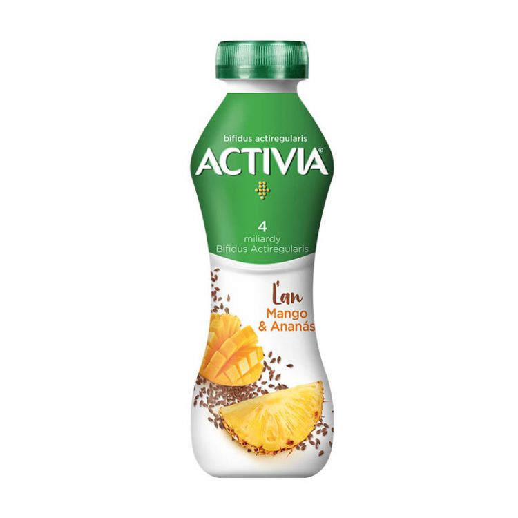 ACTIVIA Nápoj Mango ľan 270g