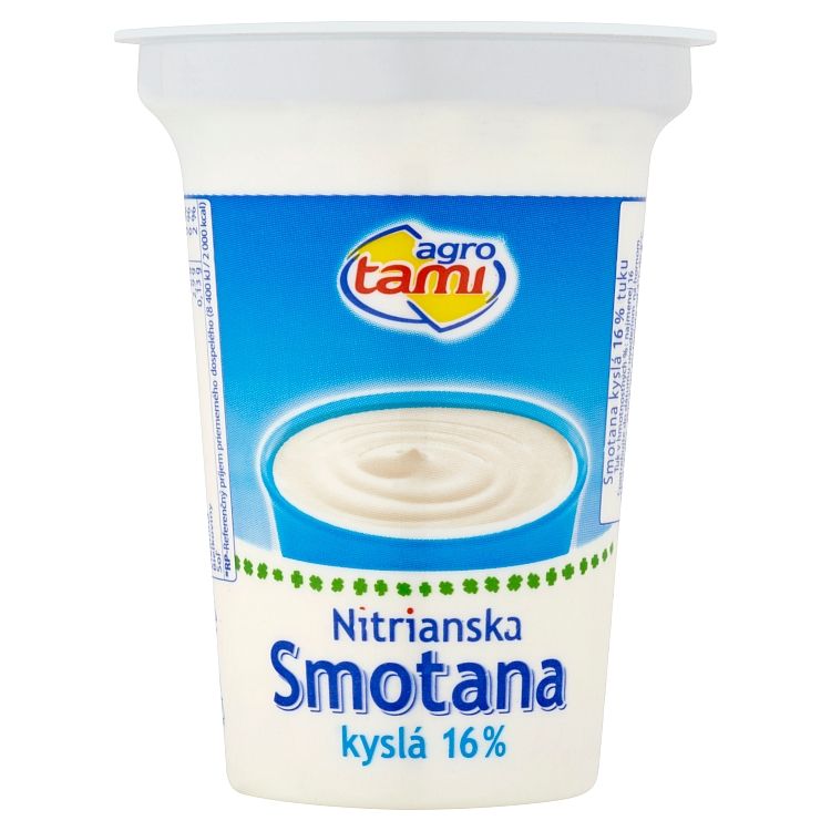 Agro Tami Nitrianska smotana kyslá 16 % 175 g