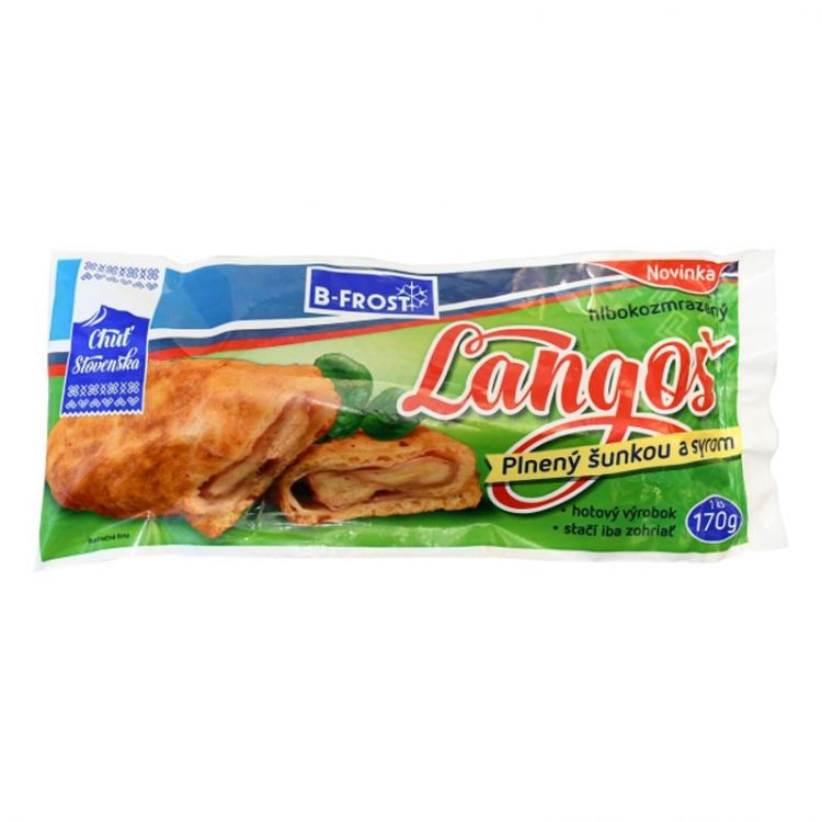 Bfrost Langoš plnený šunka syr 170g