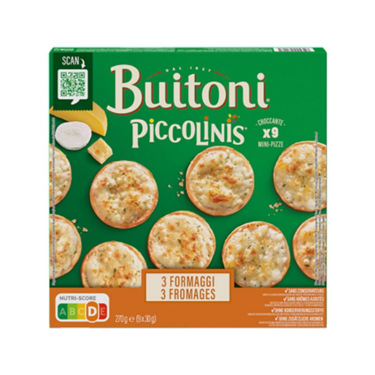 Buitoni Piccolinis Pizza 3 fromages 270 g