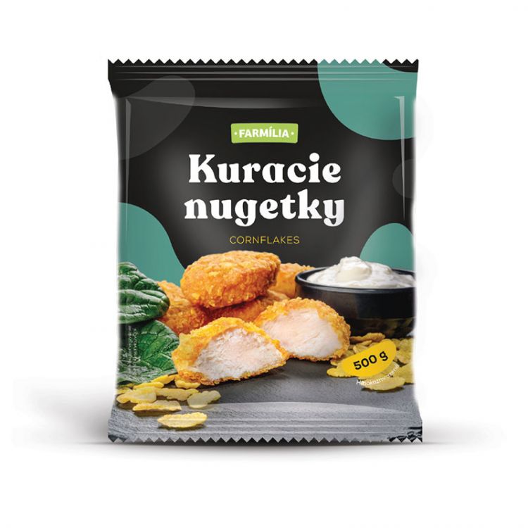 Farmília Kuracie nugetky CORN FLAKES 500g