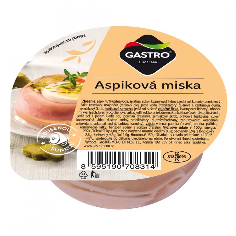 GASTRO Aspiková miska 150 g