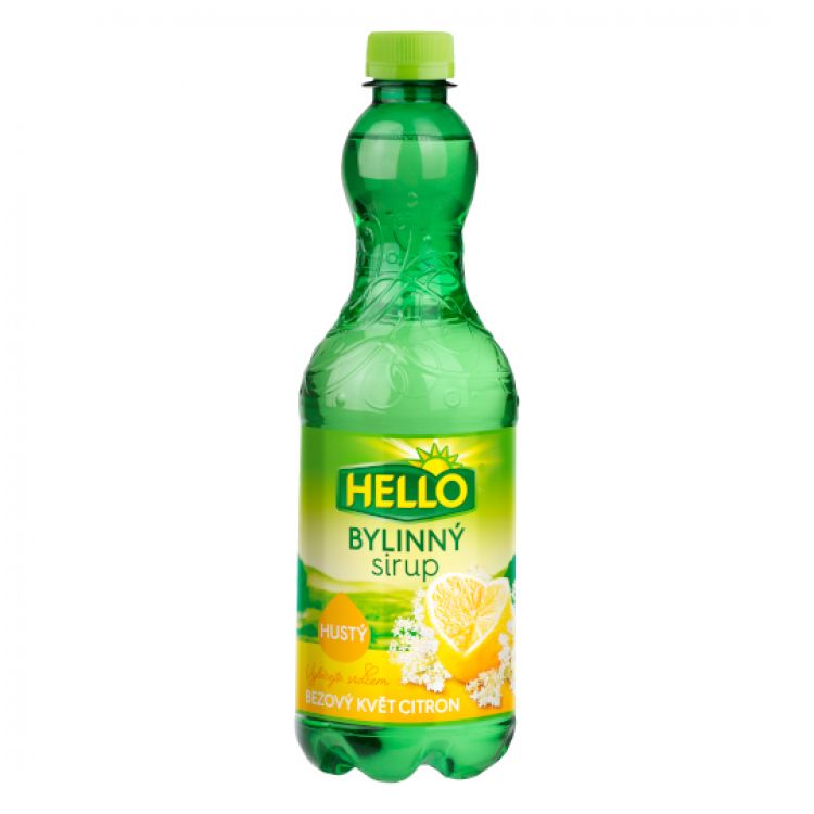 Hello Bylinný sirup - Bazový kvet - Citron 700 ml