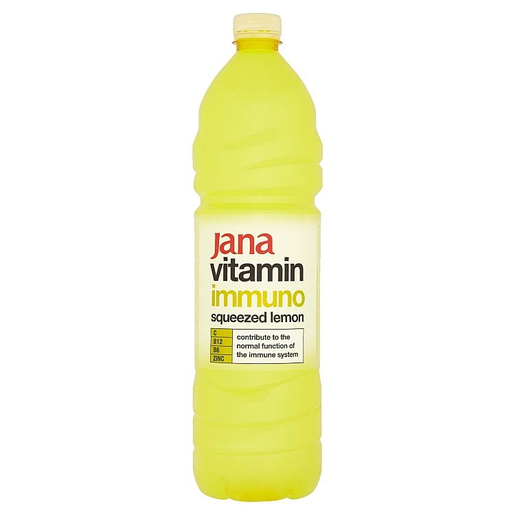 Jana Vitamin Immuno nízkoenergetický nesýtený nápoj s arómou citróna 1,5 l