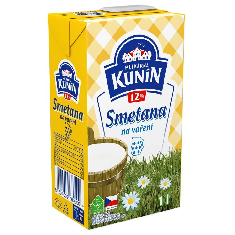 Kunín Smotana na varenie 12% 1 l s uzáverom