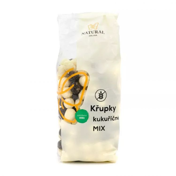 Natural Jihlava Chrumky kukuričné jogurt čokoláda mix bezgluténové 140g