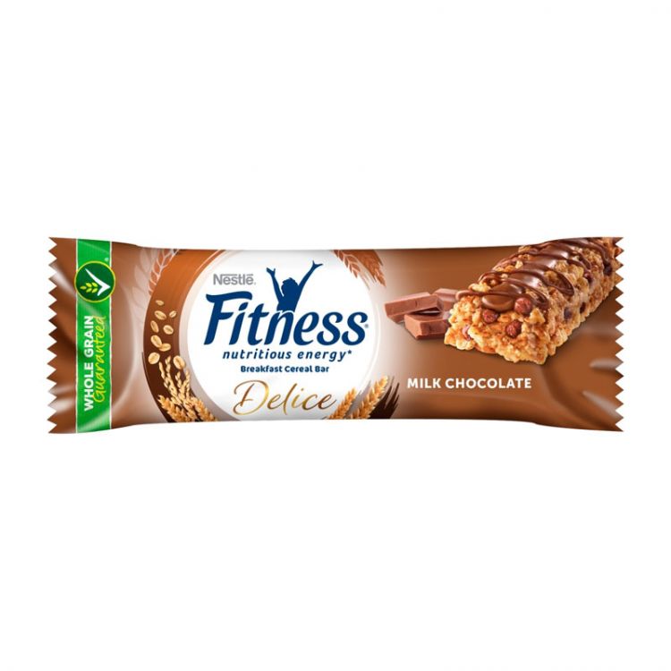 NESTLÉ FITNESS Delice Milk Chocolate cereálna tyčinka 22,5 g