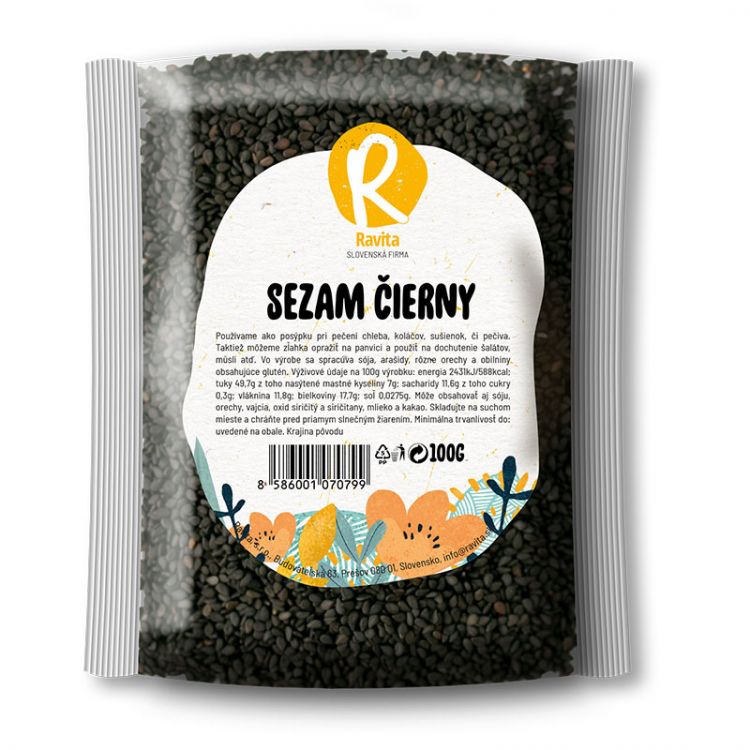 Ravita Semeno sezam čierny 100g R