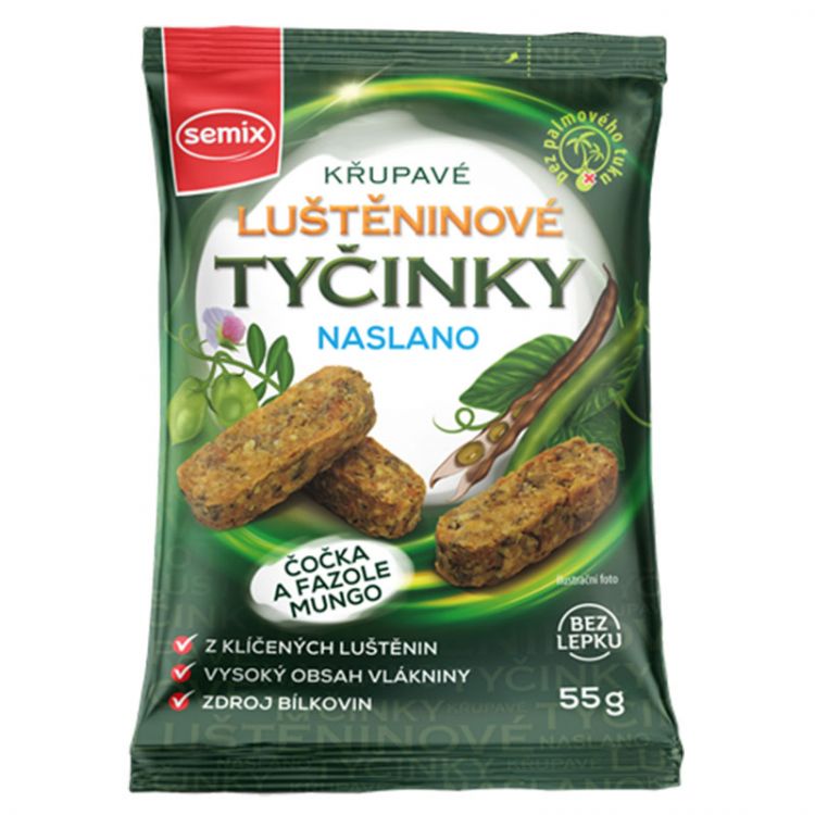 Semix Mini musli tyčinky zapekané strukovinové bez lepku 55g