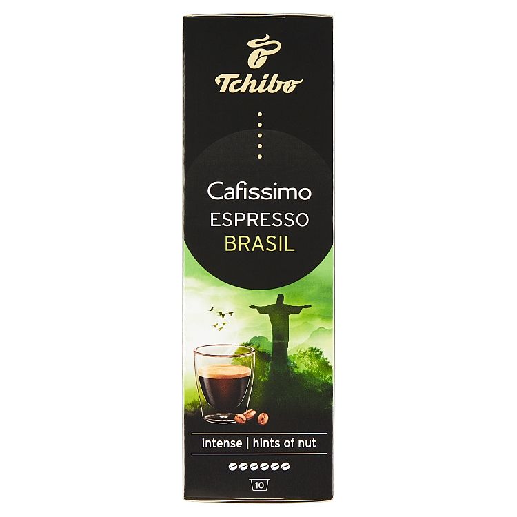 Tchibo Cafissimo Espreso Brasil pražená mletá káva 10 x 8 g (80 g)