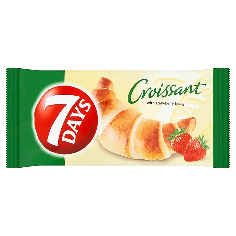 7 Days Croissant s jahodovou náplňou 60 g