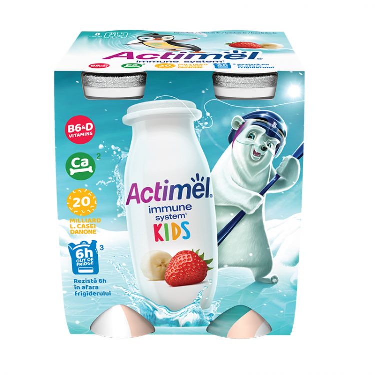 Actimel Kids Jahoda - Banán 4x100 g