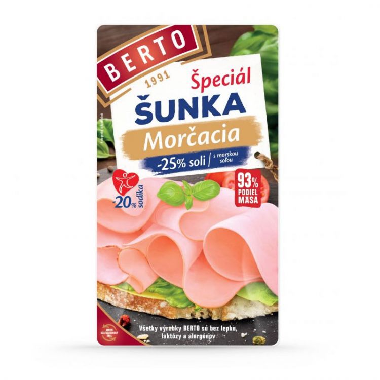 Berto Špeciál šunka s morčacím masom 100g