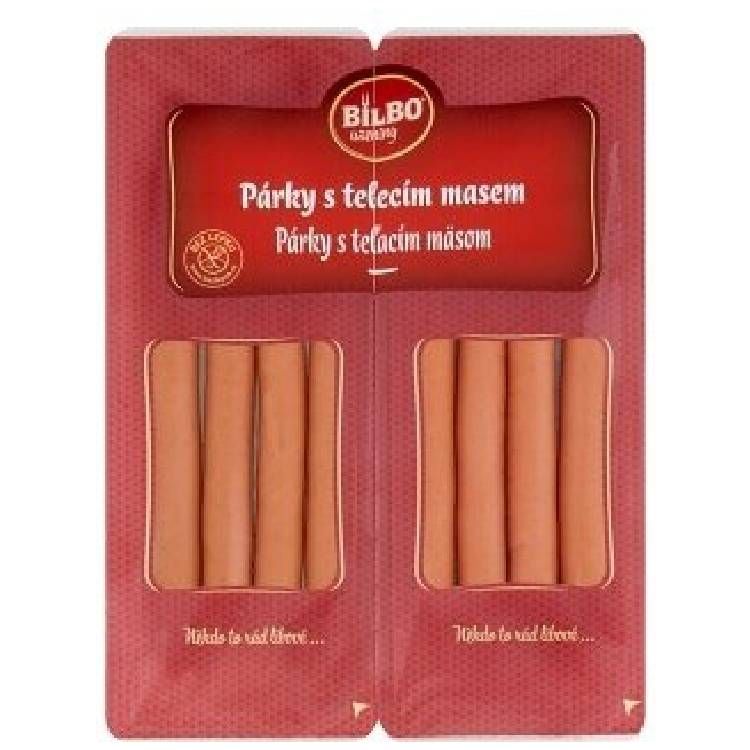 Bilbo Párky s teľacím mäsom 350 g