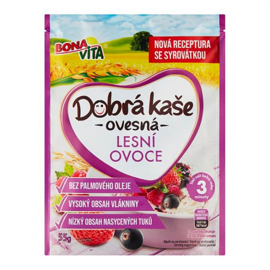 Bonavita Dobrá kaša ovsená lesné plody 55g