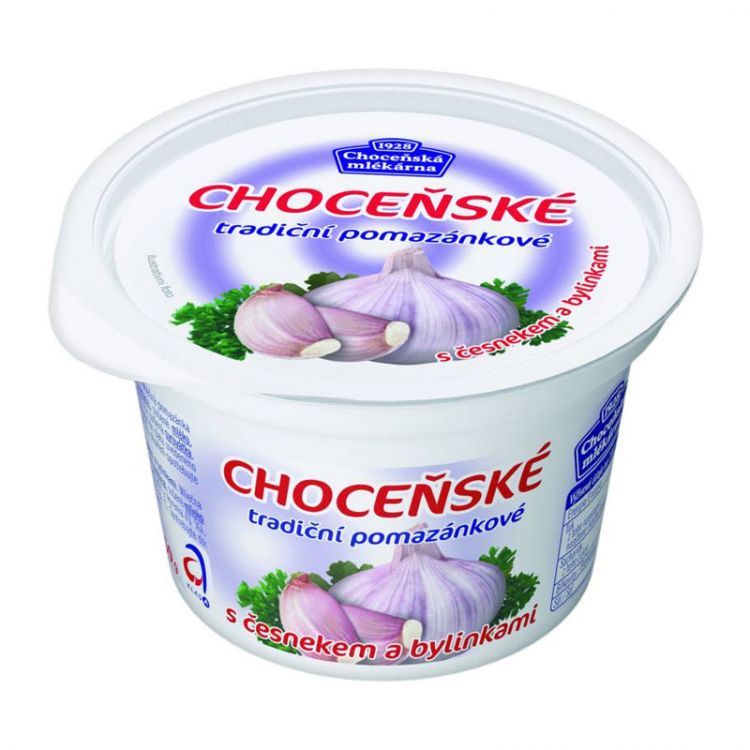 Choceňské nátierkové s cesnakom a bylinkami 33% 150g