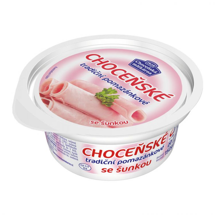 Choceňské nátierkové so šunkou 33% 150g