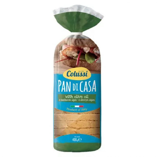Colussi Chlieb toastový pšeničný semolinový s olivovým olejom 400g
