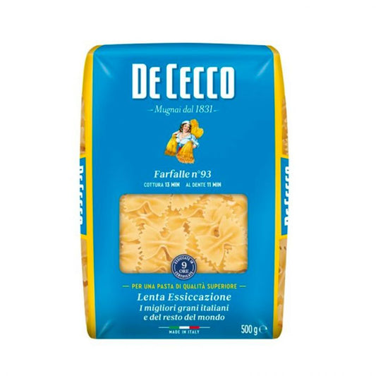 DE CECCO semolinové cestoviny Farfalle N93, 500 g