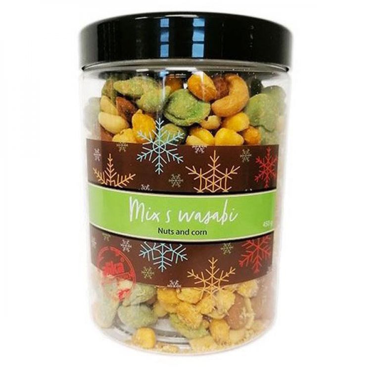 Dóza  Slaný mix s wasabi 450g