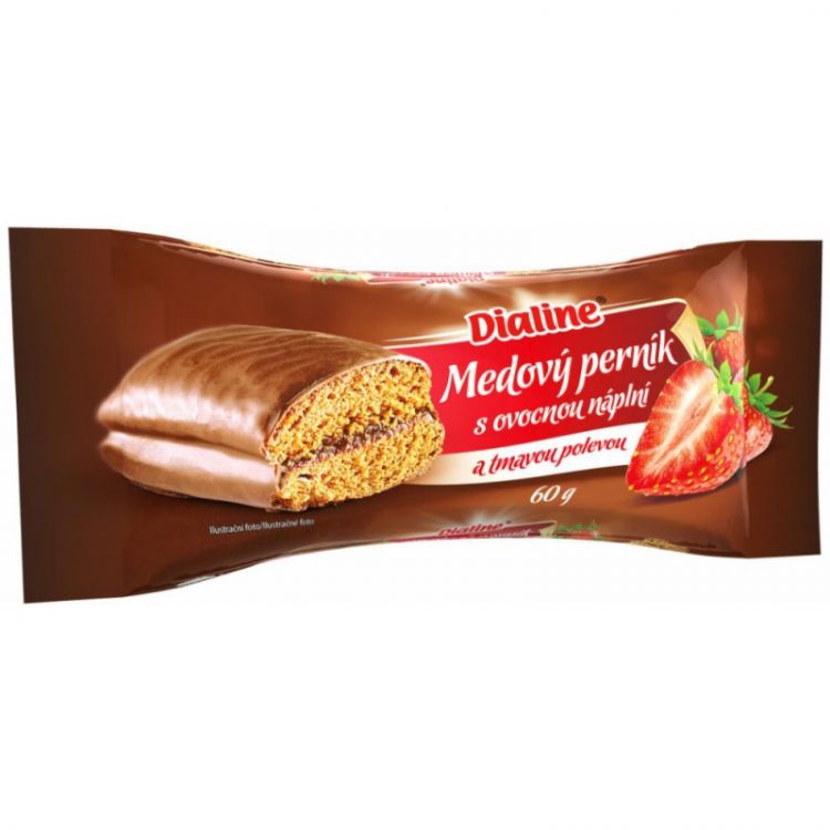 Druid Dialine medový perník jahoda 60g