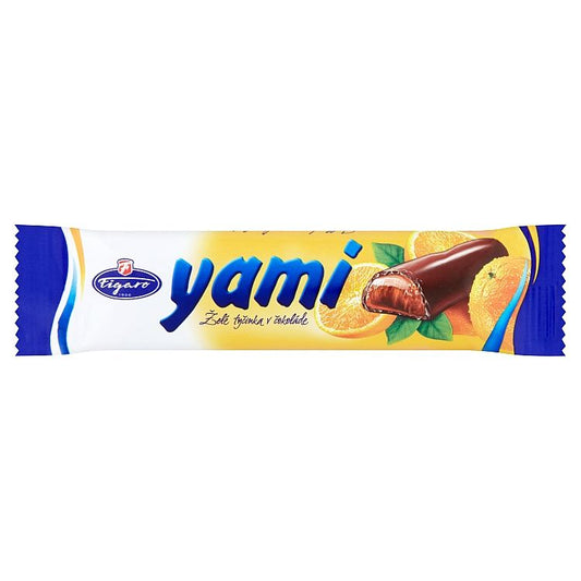 Figaro Yami Želé tyčinka v čokoláde s kandizovanou pomarančovou kôrou 25 g