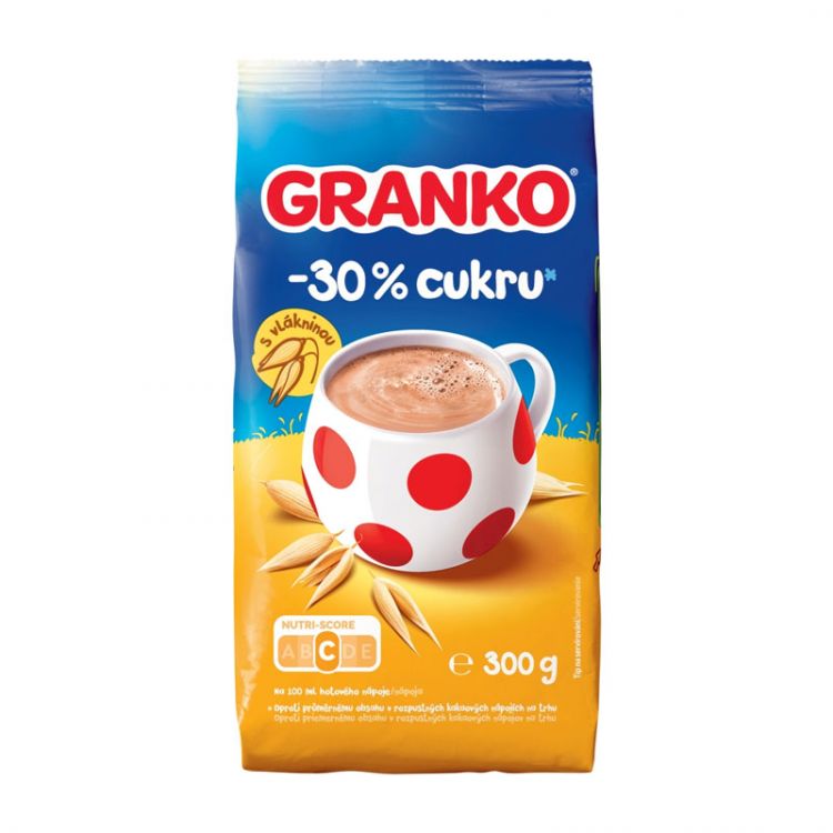 GRANKO -30 % cukru instantný kakaový nápoj s ovsom 300 g