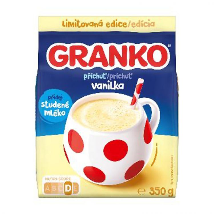 GRANKO Sladená rozpustná zmes na prípravu nápoja s príchuťou vanilky 350 g