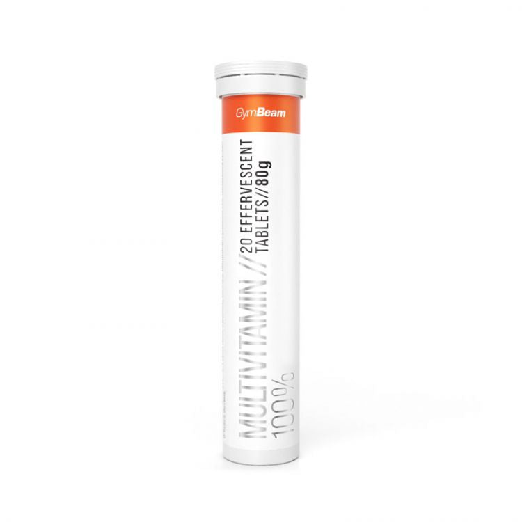 GymBeam Multivitamin 100% orange  20 šumivých tabliet