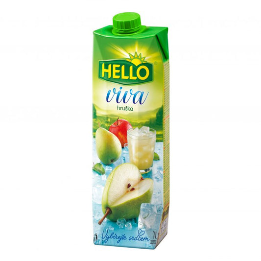 Hello Viva Hruškový ovocný nápoj 1 l