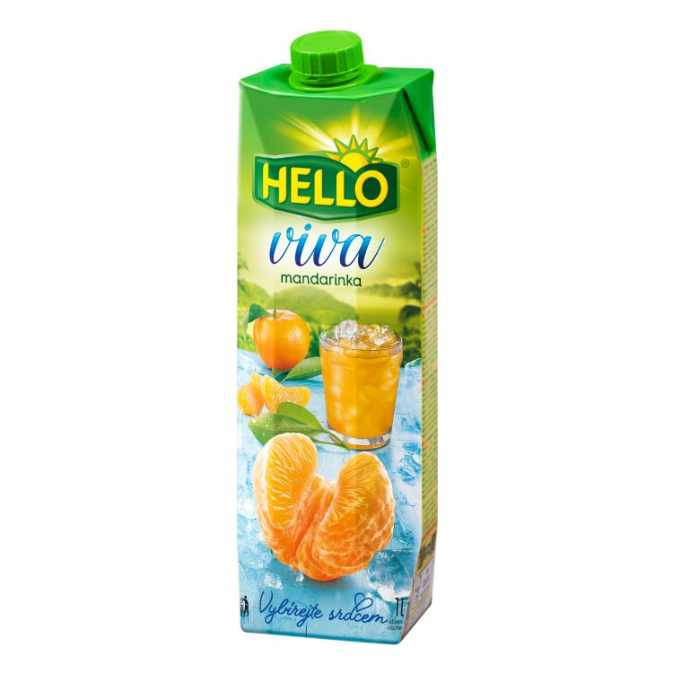 Hello Viva Mandarinkový ovocný nápoj 1 l