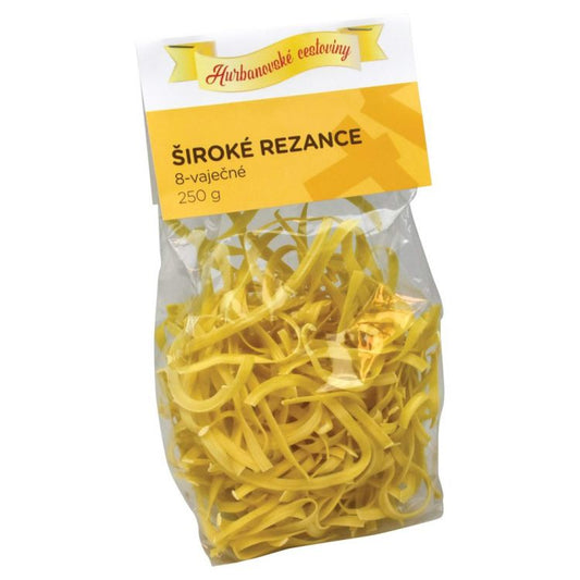 Hurbanovské cestoviny Rezance 8 vaječné 250 g