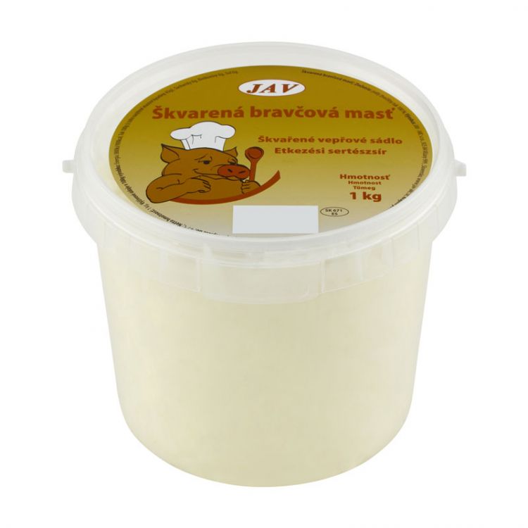 JAV Škvarená bravčová masť 1 kg vedierko