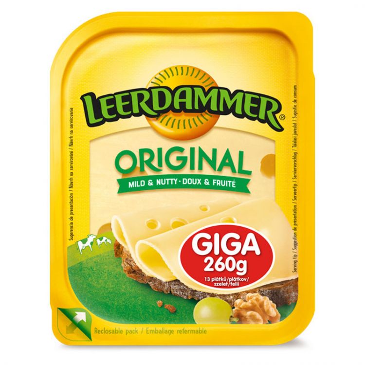 Leerdammer Original Giga plátky 260 g