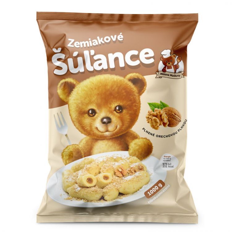 Mišove maškrty Šúľance zemiakové s orechovou náplňou 1kg