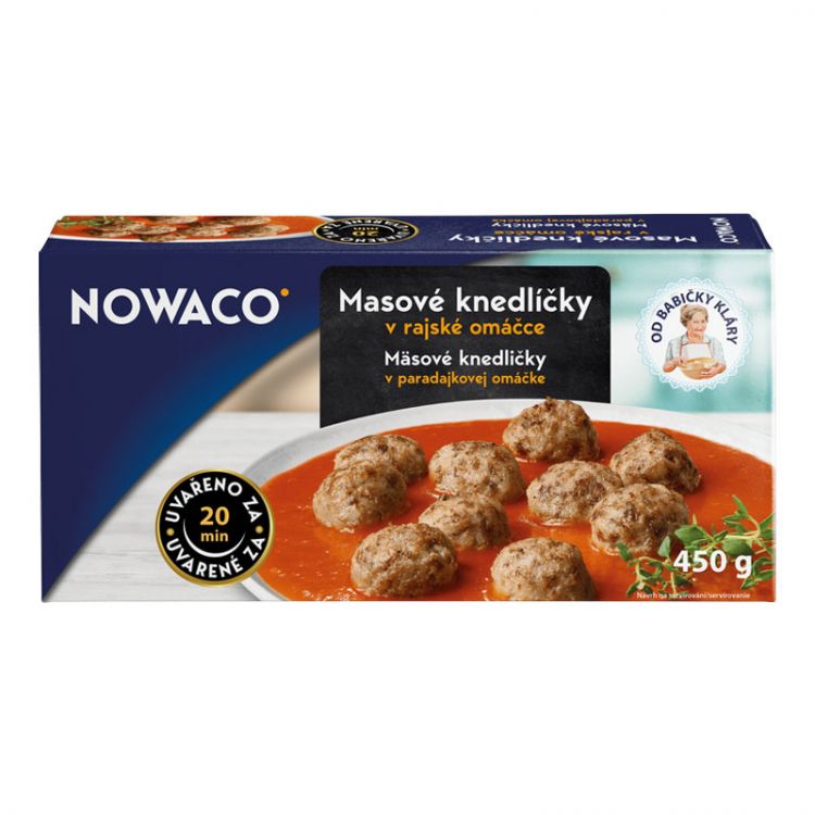 Nowaco Masové knedličky v rajčinovej omáčke 450g