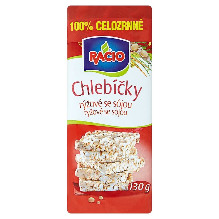 Racio Chlebíky ryža a sója 130 g