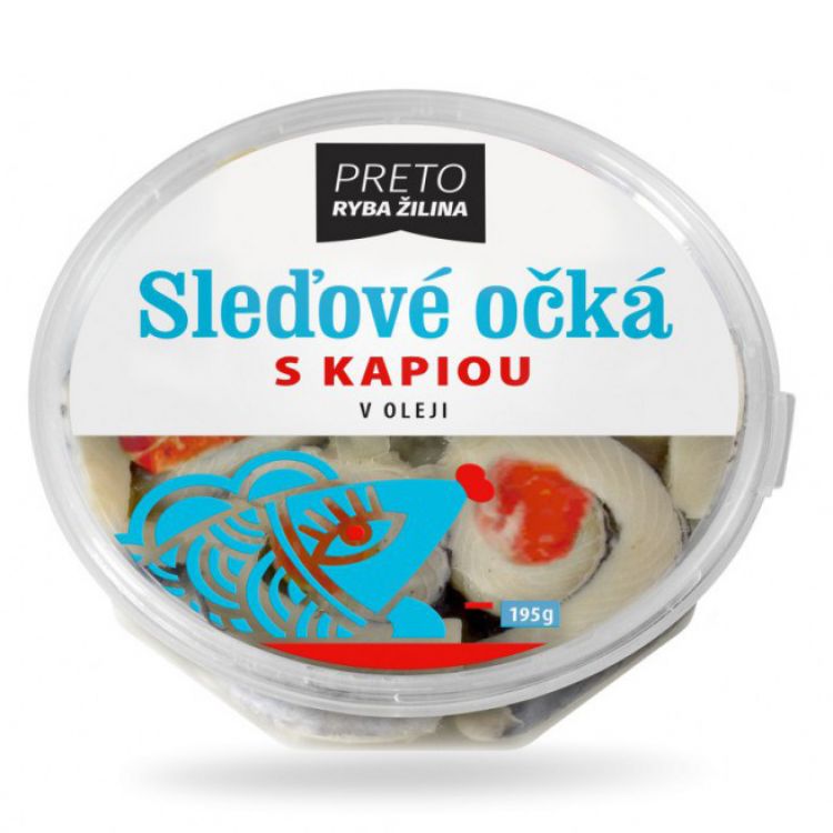 Radoma Sleďové očká v oleji s kapiou 195g