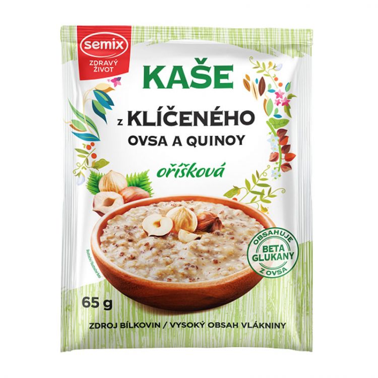 Semix Kaša z klíčeného ovsa a quinoy oriešková bez lepku 65g