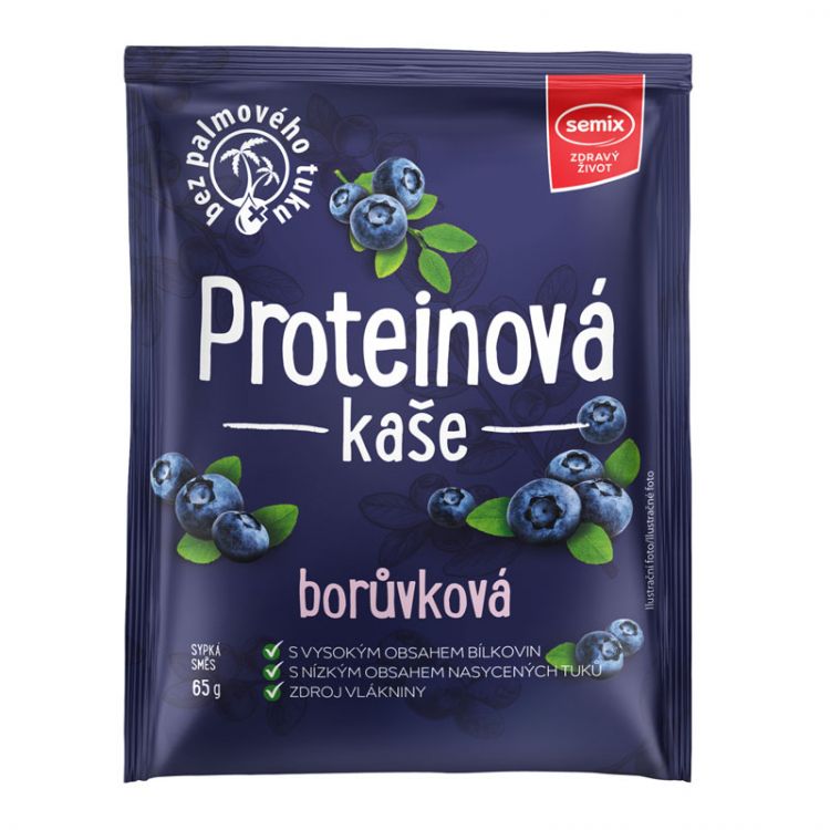 Semix Proteínová kaša čučoriedková 65g