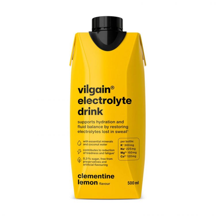 Vilgain Electrolyte Drink mandarínka s citrónom 500 ml